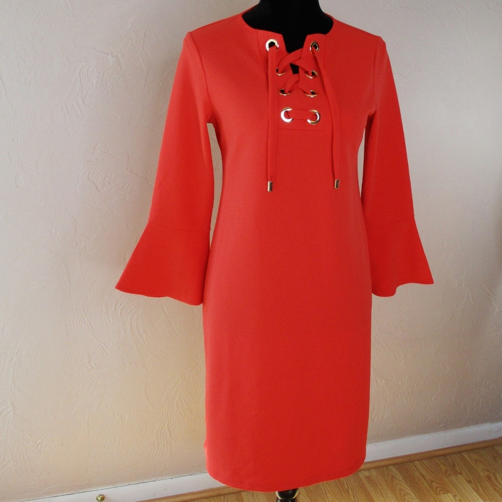 Charter Club Lace Up Sheath Dress - Picture 3 of 7